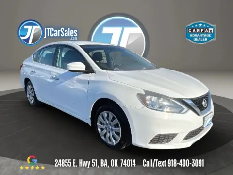 White 2017 Nissan Sentra SV Sedan 4D for sale in Broken Arrow, OK