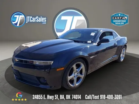 Black 2015 Chevrolet Camaro LT Coupe 2D for sale in Broken Arrow, OK