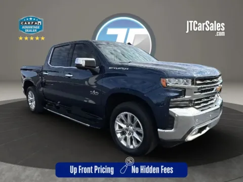 Blue 2019 Chevrolet Silverado 1500 Crew Cab LTZ Pickup 4D 5 3/4 ft for sale in Broken Arrow, OK