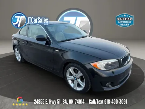 White 2012 BMW 1 Series 128i Coupe 2D for sale in Broken Arrow, OK