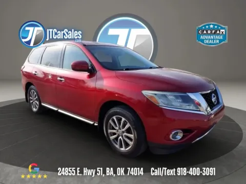 Red 2016 Nissan Pathfinder SV Sport Utility 4D for sale in Broken Arrow, OK