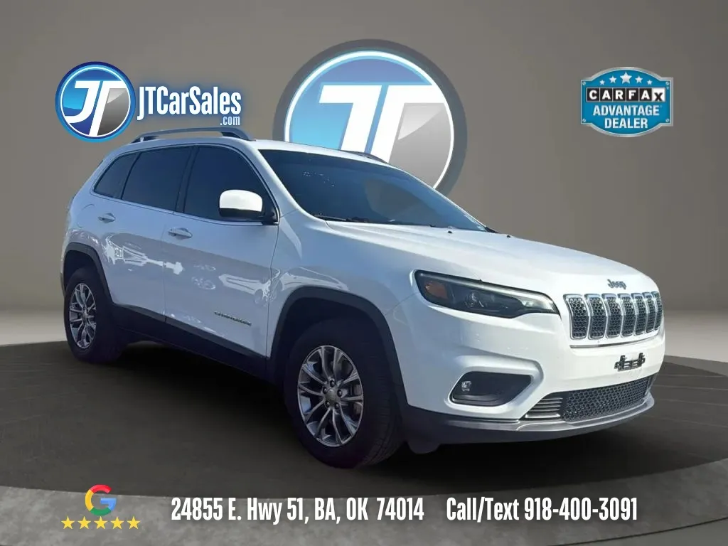 White 2019 Jeep Cherokee Latitude Plus Sport Utility 4D for sale in Broken Arrow, OK