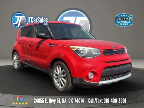 Red 2017 Kia Soul + Wagon 4D for sale in Broken Arrow, OK