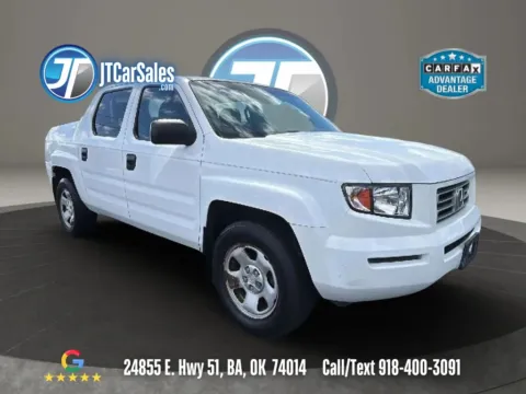 White 2007 Honda Ridgeline RT Pickup 4D 5 ft for sale in Broken Arrow, OK