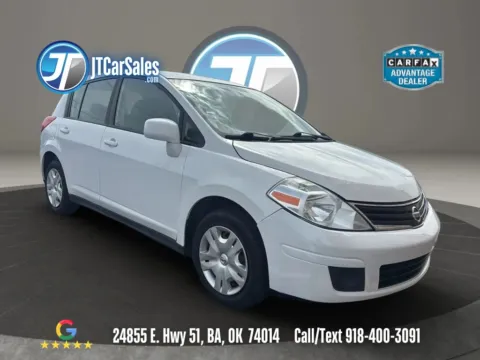 White 2010 Nissan Versa S Hatchback 4D for sale in Broken Arrow, OK