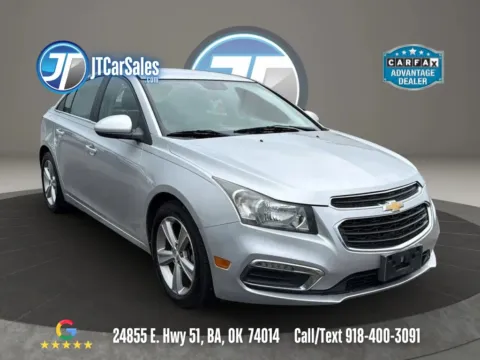 Silver 2015 Chevrolet Cruze 2LT Sedan 4D for sale in Broken Arrow, OK