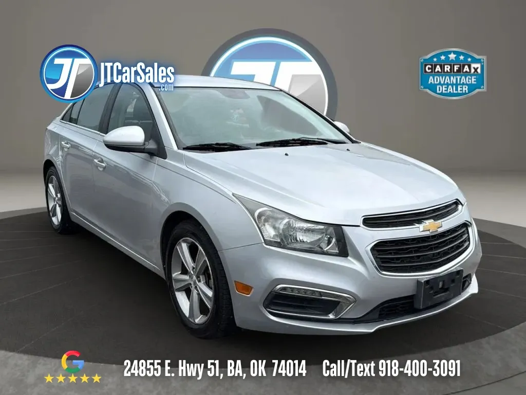 Silver 2015 Chevrolet Cruze 2LT Sedan 4D for sale in Broken Arrow, OK