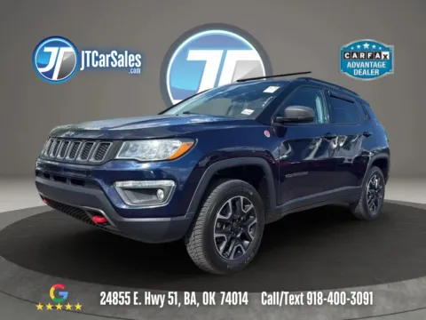Blue 2019 Jeep Compass Trailhawk Sport Utility 4D for sale in Broken Arrow, OK