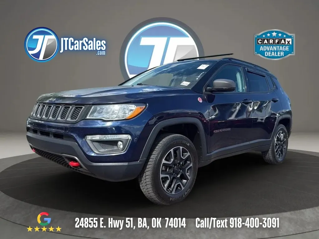Blue 2019 Jeep Compass Trailhawk Sport Utility 4D for sale in Broken Arrow, OK