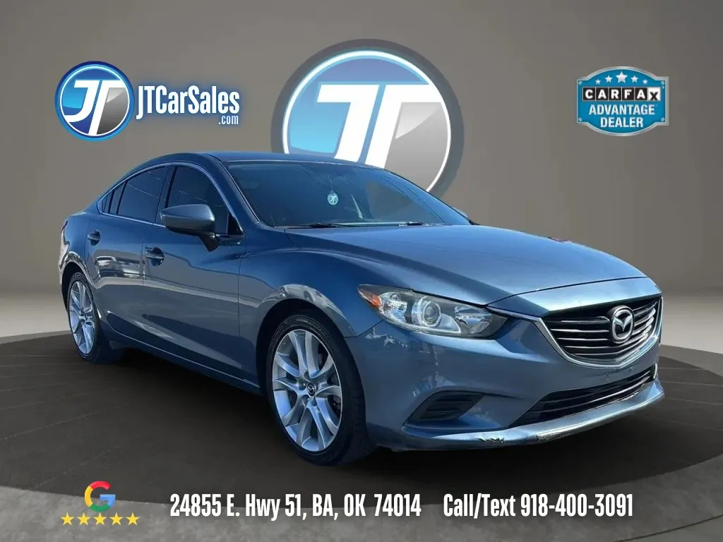 Blue 2015 MAZDA MAZDA6 i Touring Sedan 4D for sale in Broken Arrow, OK