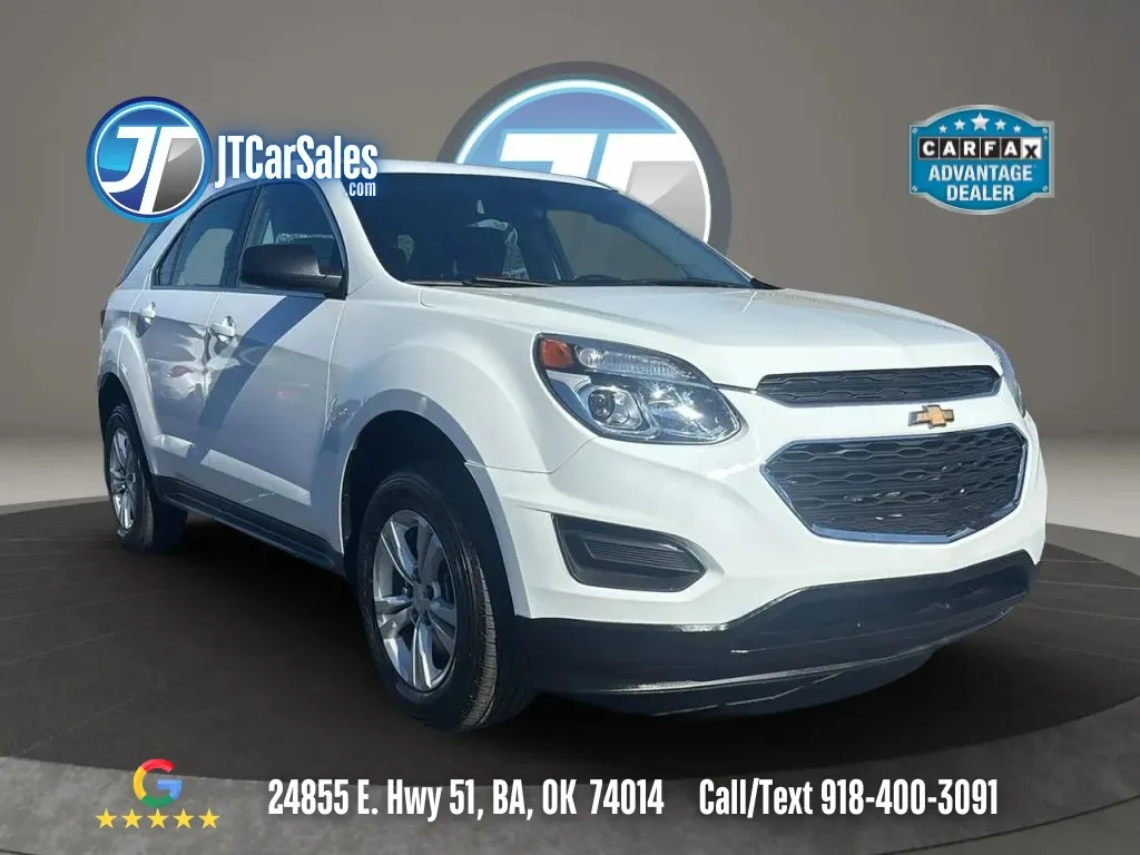 White 2017 Chevrolet Equinox LS Sport Utility 4D for sale in Broken Arrow, OK