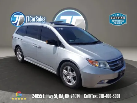 Silver 2013 Honda Odyssey Touring Elite Minivan 4D for sale in Broken Arrow, OK