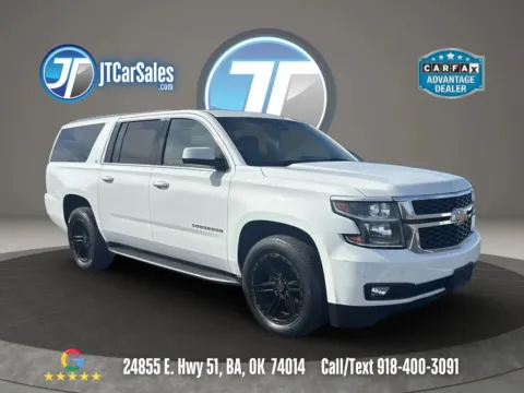 White 2016 Chevrolet Suburban LT Sport Utility 4D for sale in Broken Arrow, OK