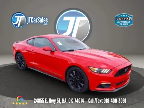 Red 2017 Ford Mustang EcoBoost Coupe 2D for sale in Broken Arrow, OK