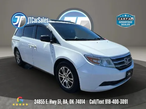 White 2013 Honda Odyssey EX-L Minivan 4D for sale in Broken Arrow, OK