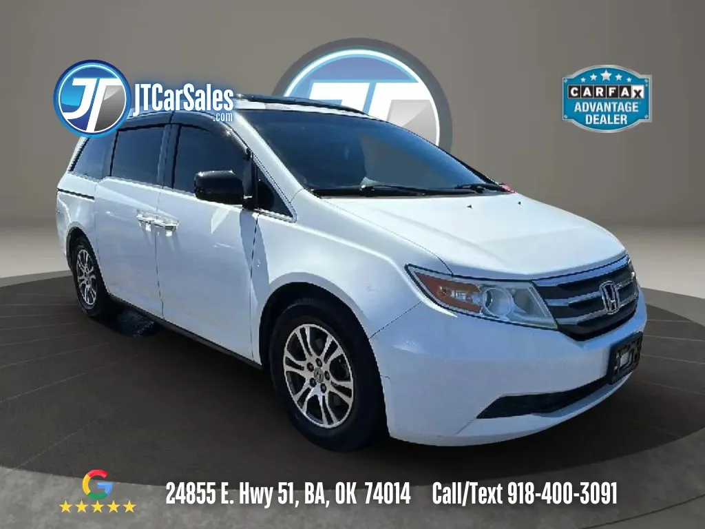 White 2013 Honda Odyssey EX-L Minivan 4D for sale in Broken Arrow, OK
