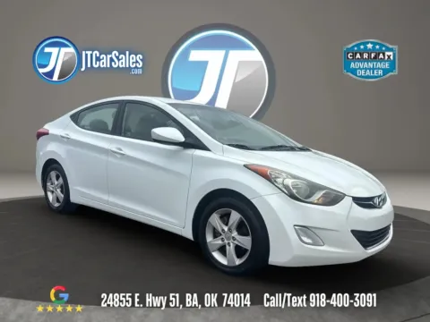 White 2012 Hyundai Elantra GLS Sedan 4D for sale in Broken Arrow, OK