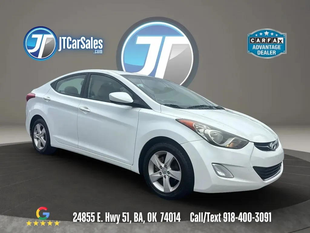 White 2012 Hyundai Elantra GLS Sedan 4D for sale in Broken Arrow, OK