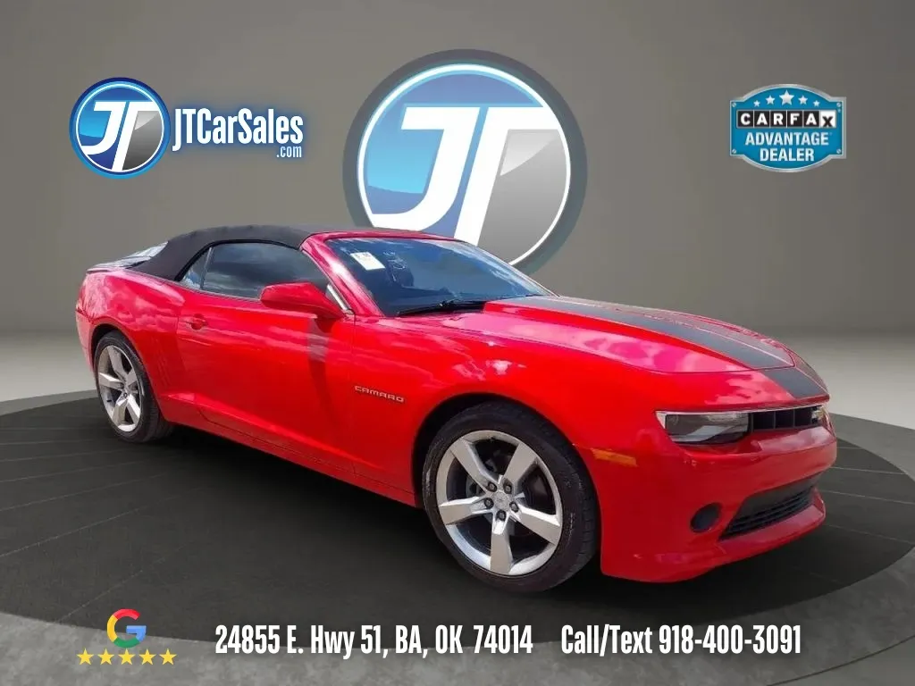 Red 2015 Chevrolet Camaro LT Convertible 2D for sale in Broken Arrow, OK