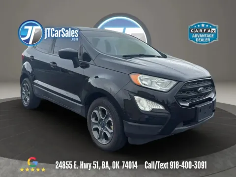 Black 2020 Ford EcoSport S Sport Utility 4D for sale in Broken Arrow, OK