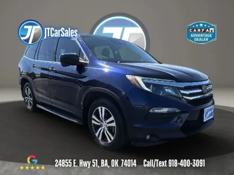 Blue 2018 Honda Pilot EX-L w/Honda Sensing Sport Utility 4D for sale in Broken Arrow, OK