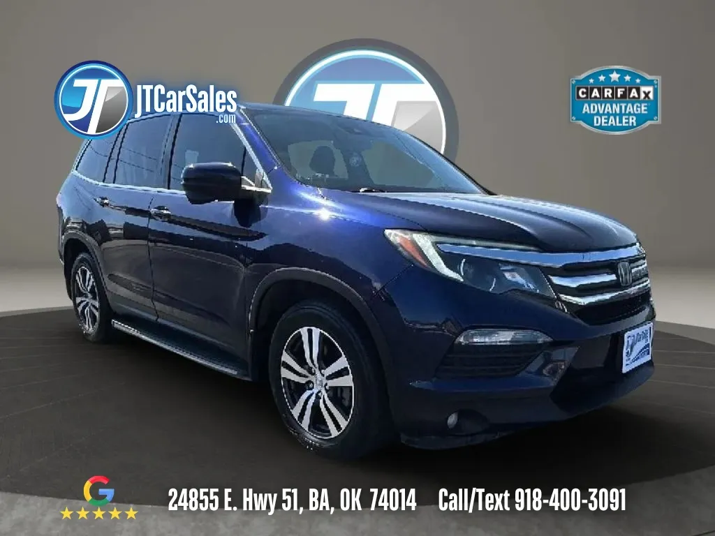 Blue 2018 Honda Pilot EX-L w/Honda Sensing Sport Utility 4D for sale in Broken Arrow, OK