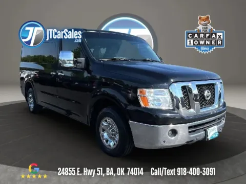 Red 2014 Nissan NV3500 HD Passenger SL Van 3D for sale in Broken Arrow, OK