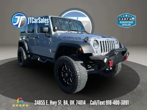Silver 2016 Jeep Wrangler Unlimited Rubicon Sport Utility 4D for sale in Broken Arrow, OK