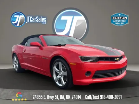 Red 2015 Chevrolet Camaro LT Convertible 2D for sale in Broken Arrow, OK