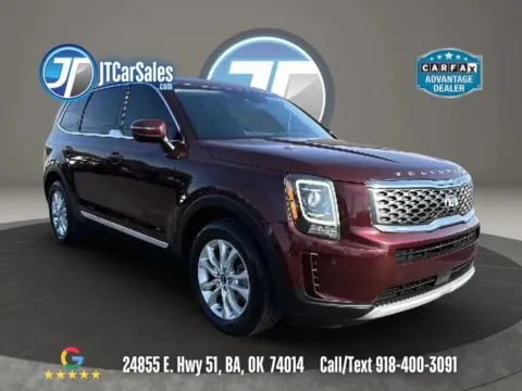 Red 2021 Kia Telluride LX Sport Utility 4D for sale in Broken Arrow, OK