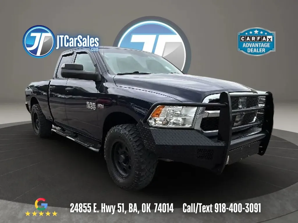 Blue 2015 Ram 1500 Quad Cab Tradesman Pickup 4D 6 1/3 ft for sale in Broken Arrow, OK