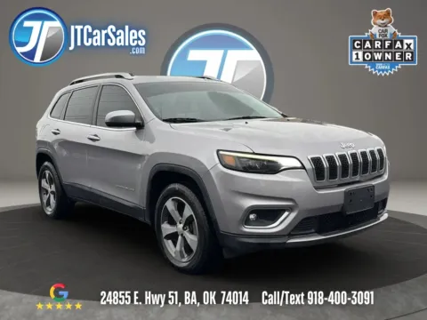 Silver 2019 Jeep Cherokee Limited Sport Utility 4D for sale in Broken Arrow, OK