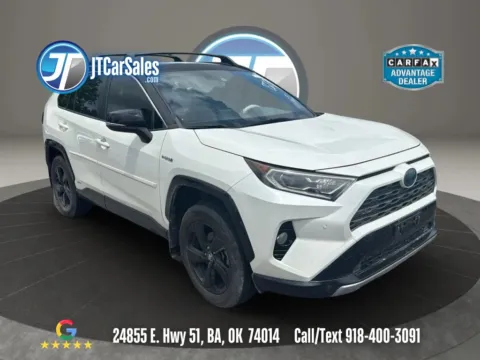 White 2019 Toyota RAV4 Hybrid XSE Sport Utility 4D for sale in Broken Arrow, OK