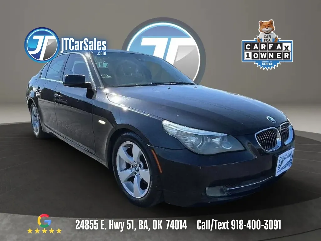 Black 2008 BMW 5 Series 528i Sedan 4D for sale in Broken Arrow, OK