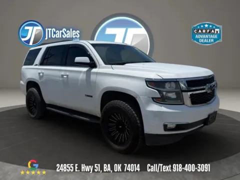 White 2018 Chevrolet Tahoe LT Sport Utility 4D for sale in Broken Arrow, OK
