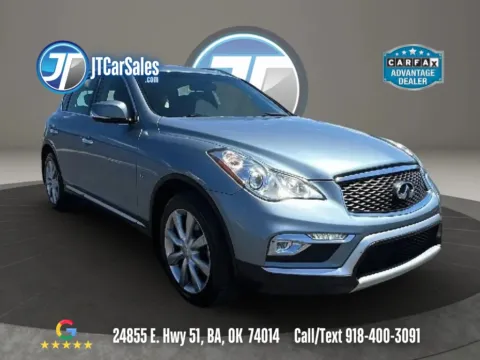 Blue 2017 INFINITI QX50 Sport Utility 4D for sale in Broken Arrow, OK