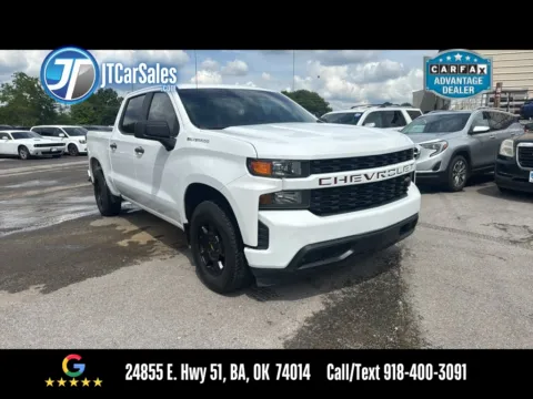 White 2020 Chevrolet Silverado 1500 Crew Cab Work Truck Pickup 4D 5 3/4 ft for sale in Broken Arrow, OK