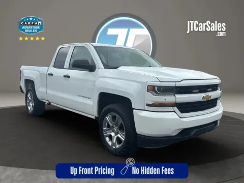 White 2017 Chevrolet Silverado 1500 Double Cab Custom Pickup 4D 6 1/2 ft for sale in Broken Arrow, OK
