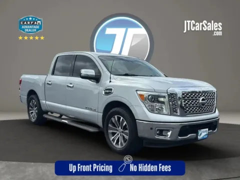 Silver 2017 Nissan Titan Crew Cab SL Pickup 4D 5 1/2 ft for sale in Broken Arrow, OK