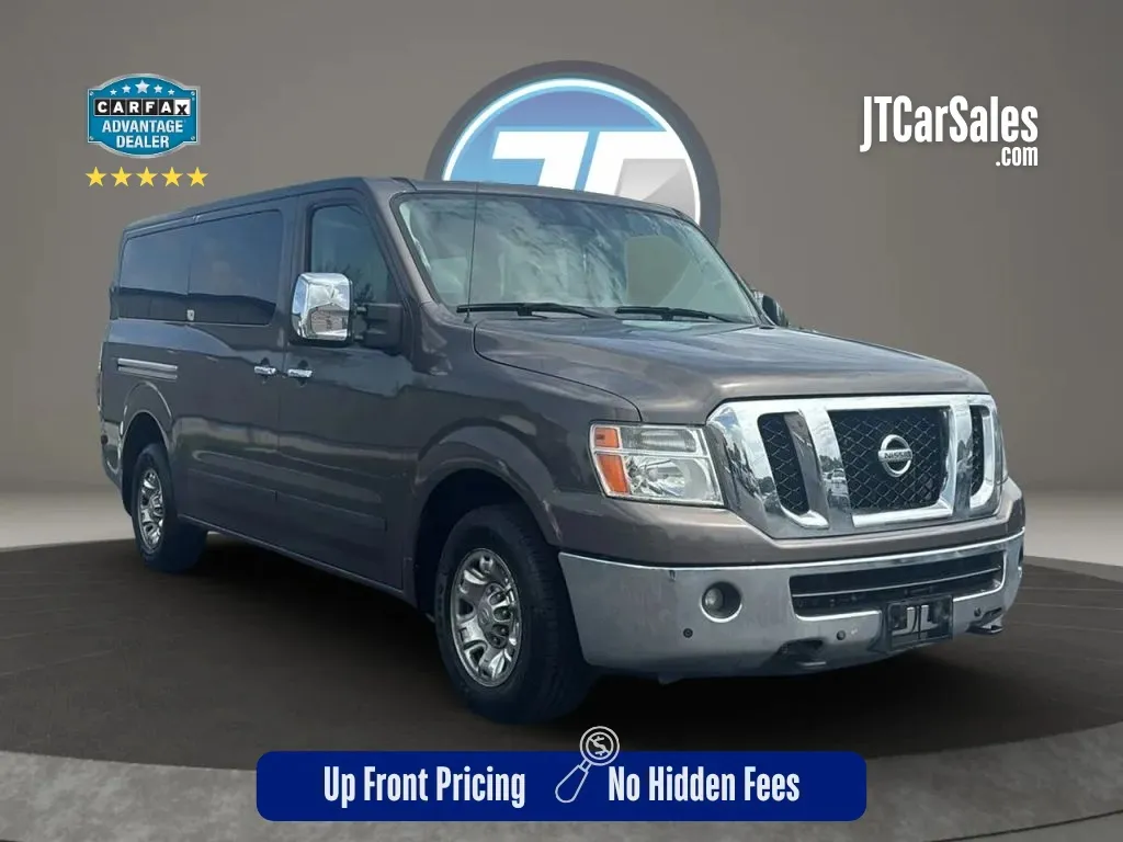 Brown 2018 Nissan NV3500 HD Passenger SL Van 3D for sale in Broken Arrow, OK