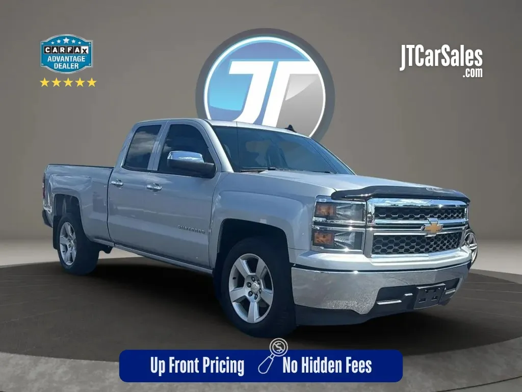 Silver 2015 Chevrolet Silverado 1500 Double Cab LS Pickup 4D 6 1/2 ft for sale in Broken Arrow, OK