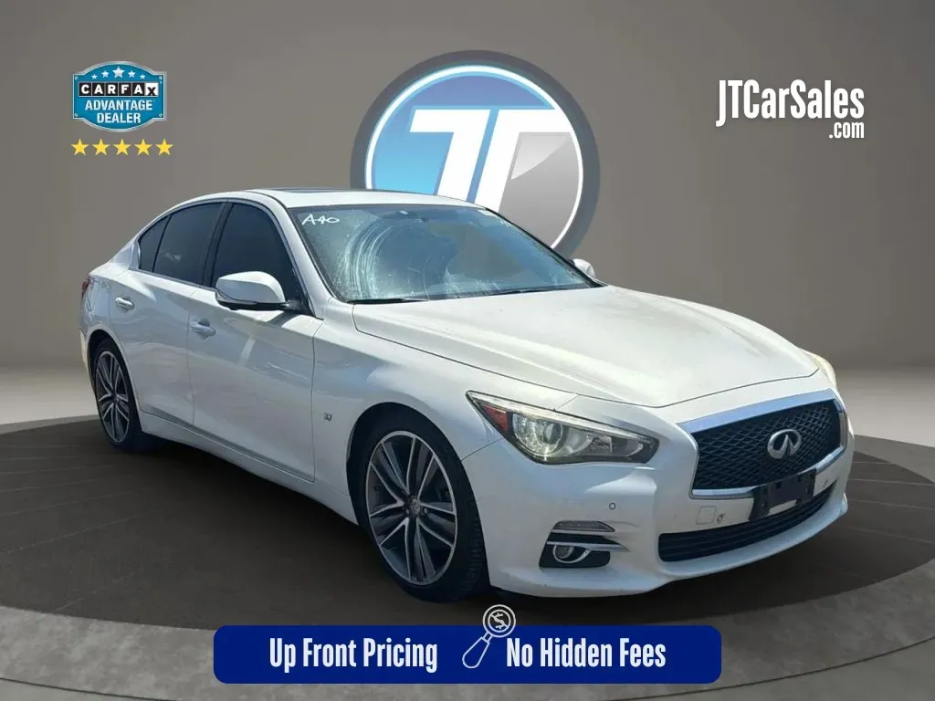 White 2014 INFINITI Q50 3.7 Premium Sedan 4D for sale in Broken Arrow, OK