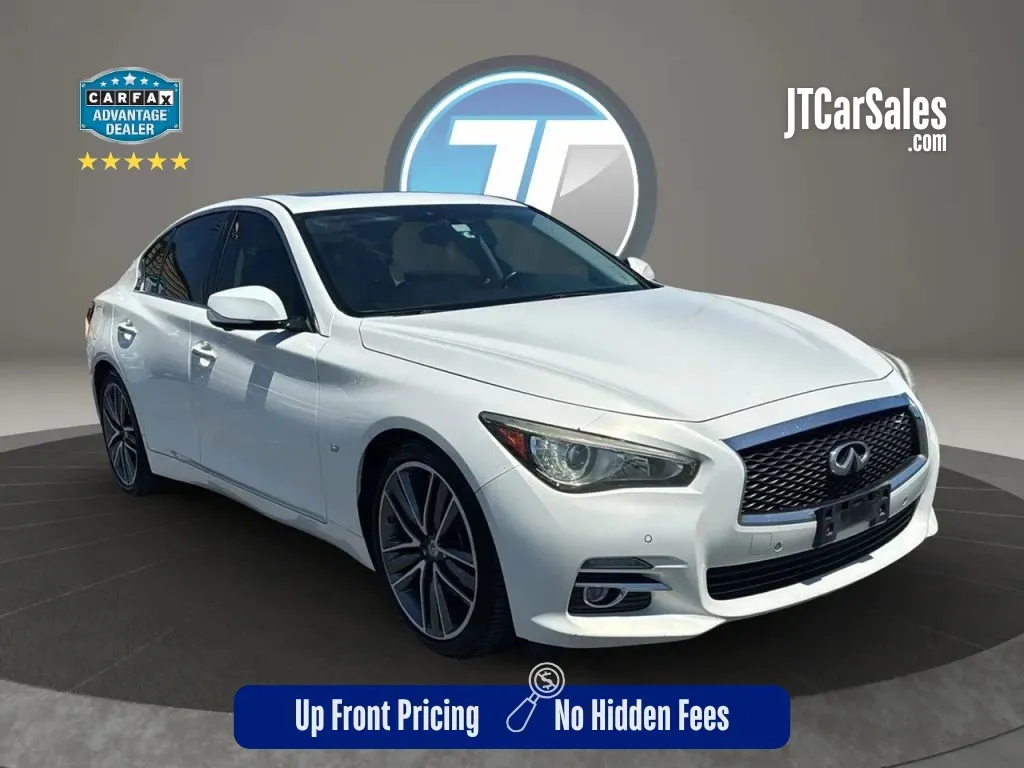White 2014 INFINITI Q50 3.7 Premium Sedan 4D for sale in Broken Arrow, OK