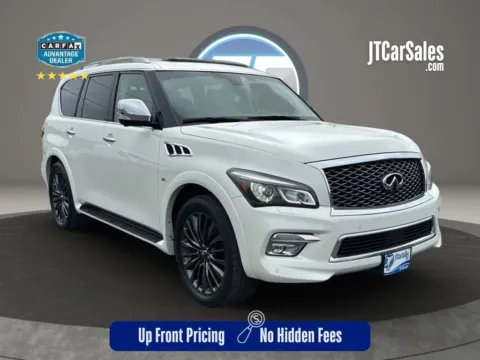 White 2016 INFINITI QX80 Sport Utility 4D for sale in Broken Arrow, OK