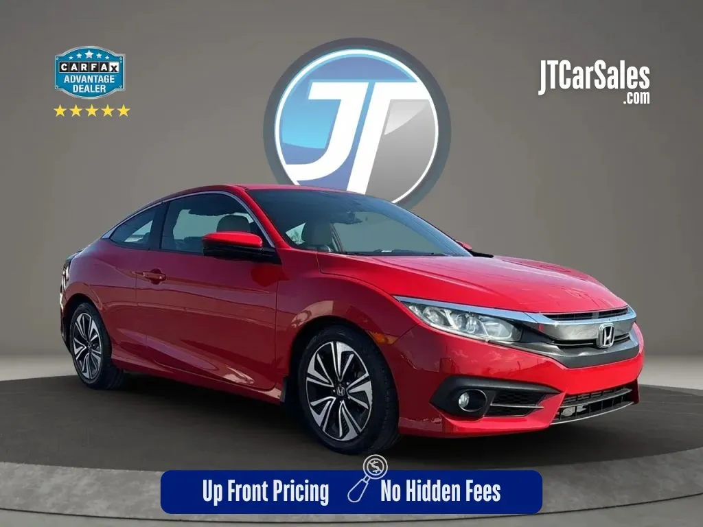 Red 2017 Honda Civic EX-L Coupe 2D for sale in Broken Arrow, OK
