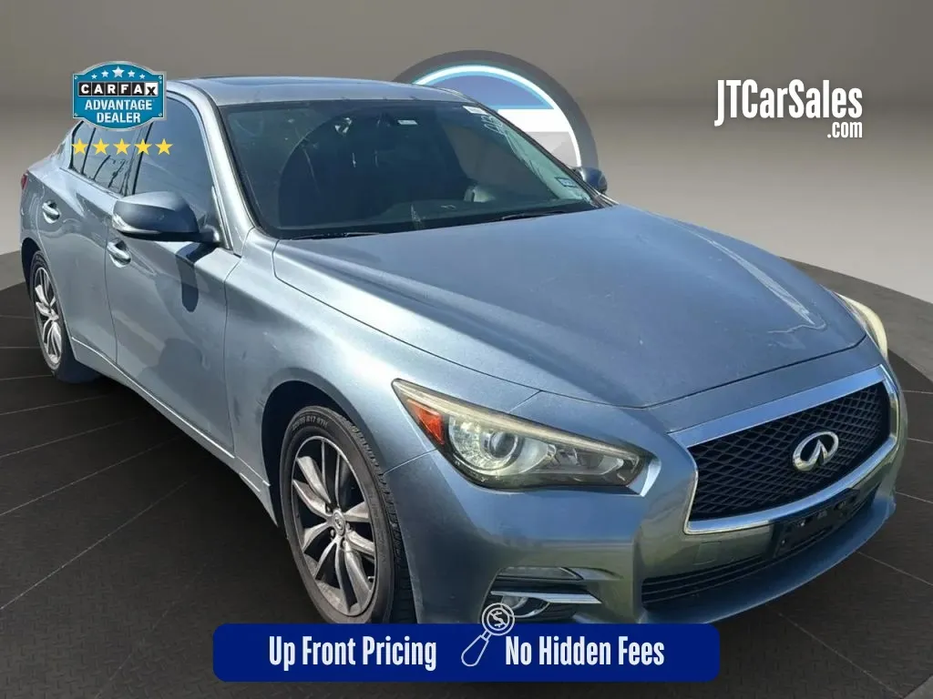 Blue 2014 INFINITI Q50 3.7 Premium Sedan 4D for sale in Broken Arrow, OK