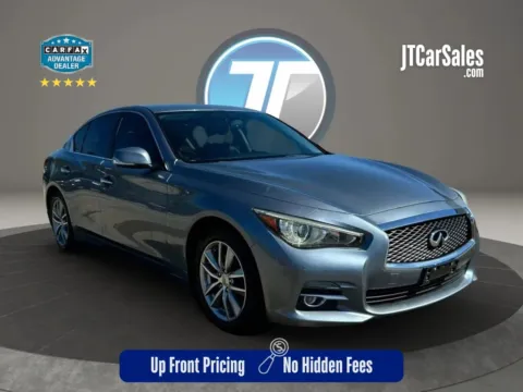 Blue 2014 INFINITI Q50 3.7 Premium Sedan 4D for sale in Broken Arrow, OK