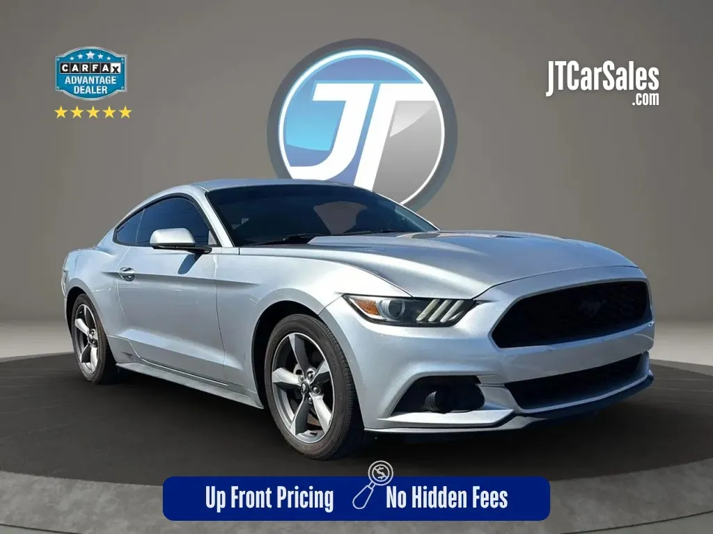 Silver 2015 Ford Mustang EcoBoost Coupe 2D for sale in Broken Arrow, OK