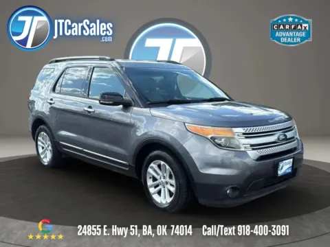 Gray 2014 Ford Explorer XLT Sport Utility 4D for sale in Broken Arrow, OK