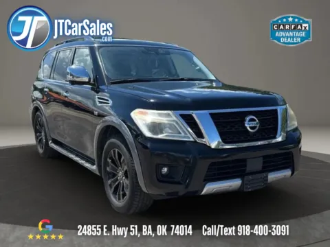 Black 2018 Nissan Armada Platinum Sport Utility 4D for sale in Broken Arrow, OK